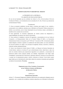 decreto ejecutivo n&ordm; 36036
