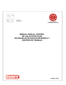 Manual Control de Activos - Secretaría de Educación y Cultura