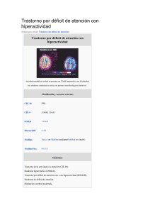 Trastorno por déficit de atención con hiperactividad