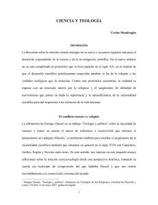 CIENCIA Y TEOLOG&Iacute;A