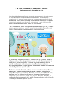 ABCMusic: una aplicación bilingüe para aprender