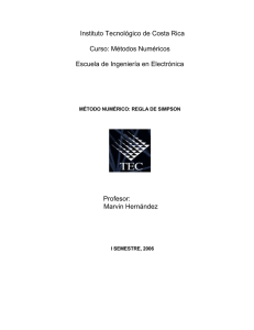 Metodo Numérico _ Re.. - Escuela de Ingeniería Electrónica