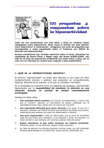 100 PREGUNTAS y RESPUESTAS SOBRE LA HIPERACTIVIDAD