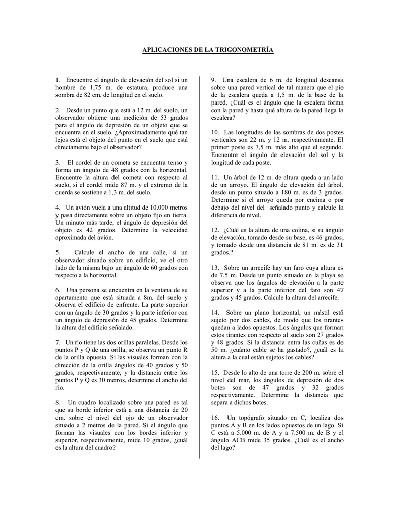 Problemas Trigonometr a
