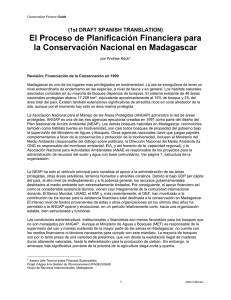 Revisión: Financiación de la Conservación en 1999