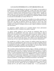 LAS GALLINAS PONEDORAS EN LA CONTABILIDAD FISCAL (II