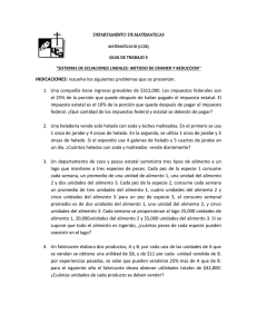DEPARTAMENTO DE MATEMATICAS MATEMATICAS III (CCEE