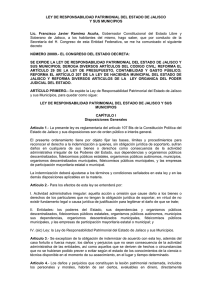 Ley de Responsabilidad Patrimonial del Estado de Jalisco y sus