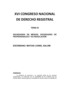 XVI CONGRESO NACIONAL DE DERECHO REGISTRAL  TEMA III