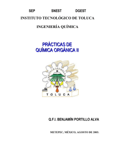obtencion de difenilcetona - Instituto Tecnológico de Toluca