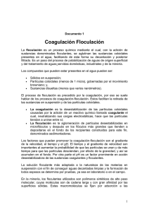 Documento 1 Coagulación Floculación La floculación es un proceso
