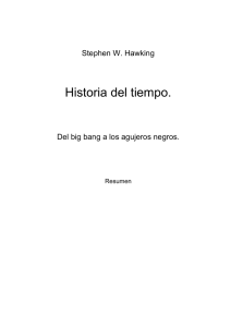 Resúmen de Historia del tiempo, Hawking.