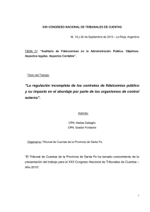 xxi congreso nacional de tribunales de cuentas, órganos y