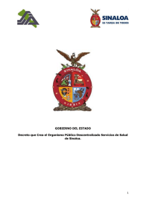 decreto de creaccion de los ssa