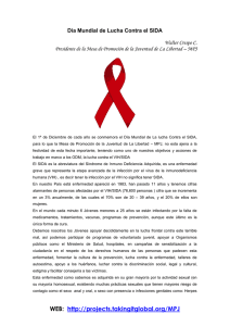 DIA MUNDIAL DE LUCHA CONTRA EL SIDA