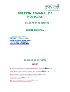 del 23 al 27 de octubre - Auditoría General de la Ciudad de Buenos