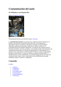 Contaminación del suelo De Wikipedia, la enciclopedia libre