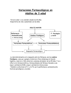 Variaciones Farmacológicas en