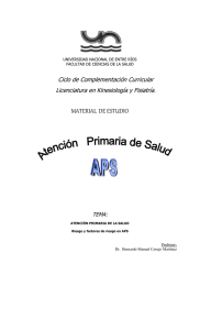 Riesgo y factores de riesgo en APS (B. Manuel Corujo Martínez)