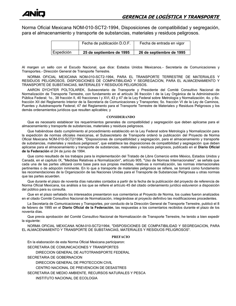 NOM010SCT21994 Reyneros Sureste SA de CV