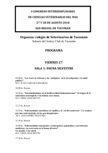 Programa completo del I Congreso Interdisciplinario