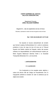 recurso de revisi&oacute;n - Corte Suprema De Justicia