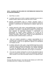av38 - clausula de exclusion de contaminacion radioactiva en