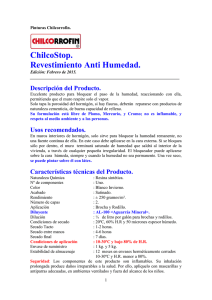 ChilcoStop. Revestimiento Anti Humedad.  Descripción del Producto.