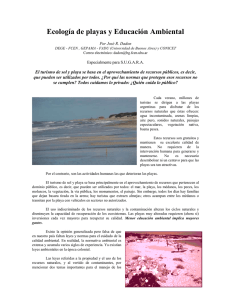 Ecología de playas y Educación Ambiental