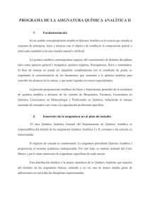 PROGRAMA QUIMICA ANALÍTICA II File