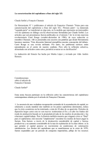 La caracterización del capitalismo a fines del siglo XX