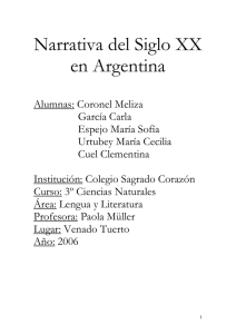 Narrativa del Siglo XX en Argentina