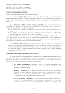 Tema 2: Caracteres generales del relieve español