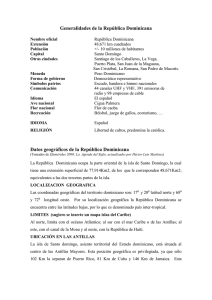 Generalidades de la República Dominicana