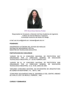 MTE María Elena Sánchez Roldán Responsable de Vinculación y