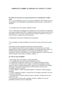 Normativa de Acampada en Castilla y Le&oacute;n, Espa&ntilde;a
