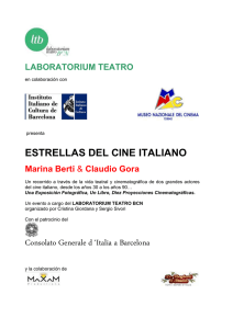 LABORATORIUM TEATRO - Istituto Italiano di Cultura di Barcellona