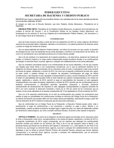 Decreto - Diario Oficial de la Federación