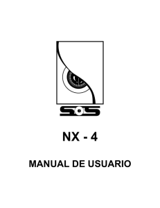 NX - 4 MANUAL DE USUARIO