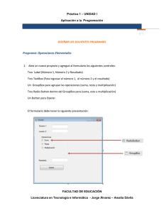 Diseñar el siguiente formulario