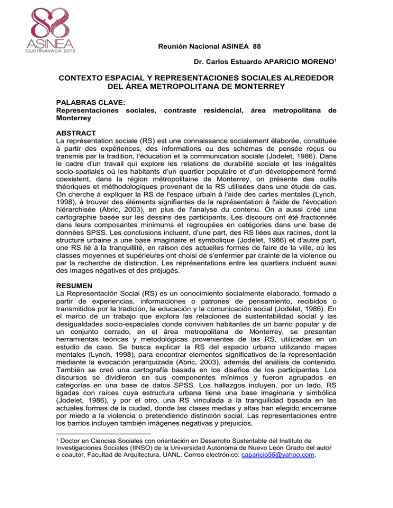 4 Contexto Espacial Y Representaciones Sociales