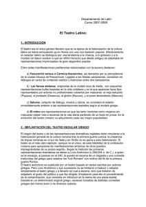 El Teatro Latino: Departamento de Latín Curso 2007-2008