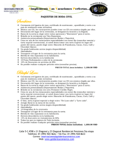 Departamento de Bodas