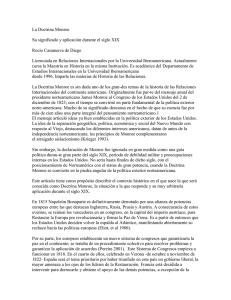 La Doctrina Monroe - Universidad Iberoamericana