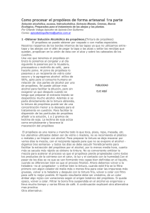 Como procesar el propóleos de forma artesanal 1ra parte Solución