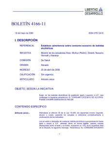 BOLETÍN 4166-11  I. DESCRIPCIÓN