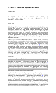 Arte y Educaci&oacute;n: An&aacute;lisis de Herbert Read