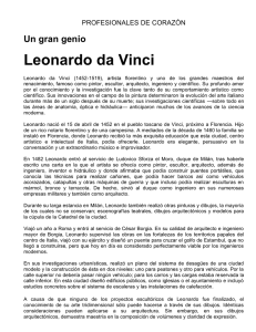 Leonardo da Vinci (1452-1519), artista florentino y uno