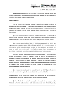 Decreto 1824/06 - Ministerio de Seguridad