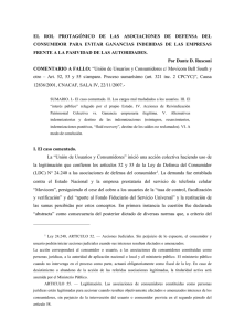 Unión de Usuarios y Consumidores c/ Movicom Bell South y otro